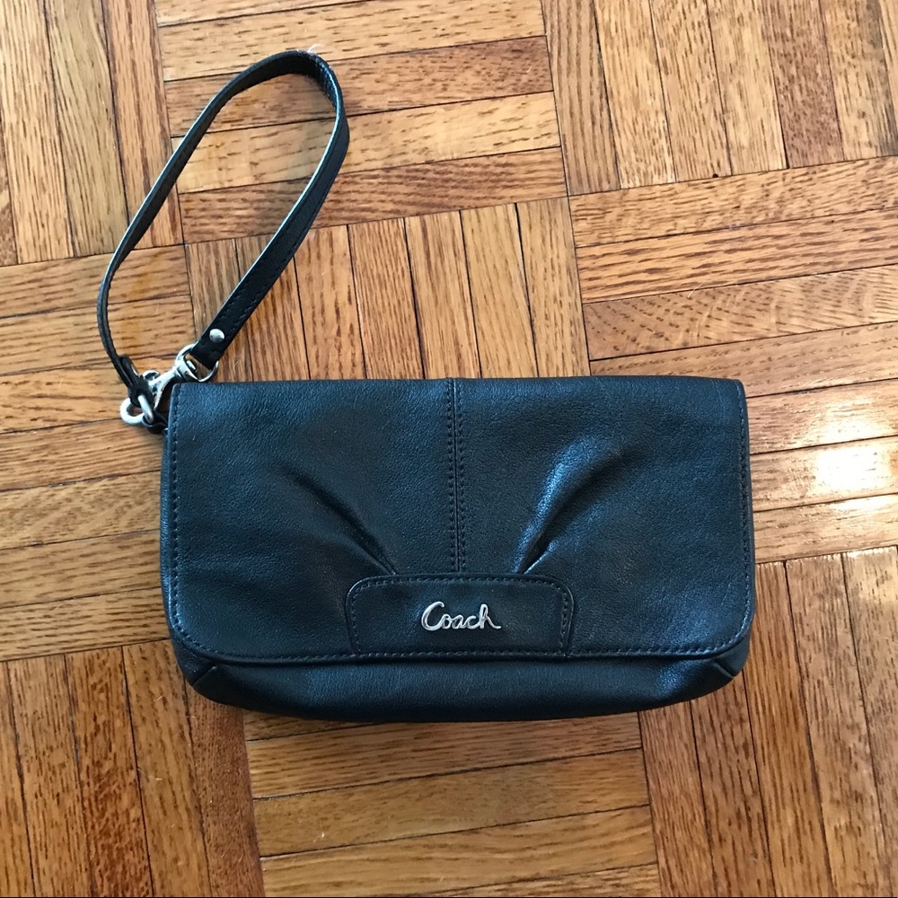 Black Coach Wristlet